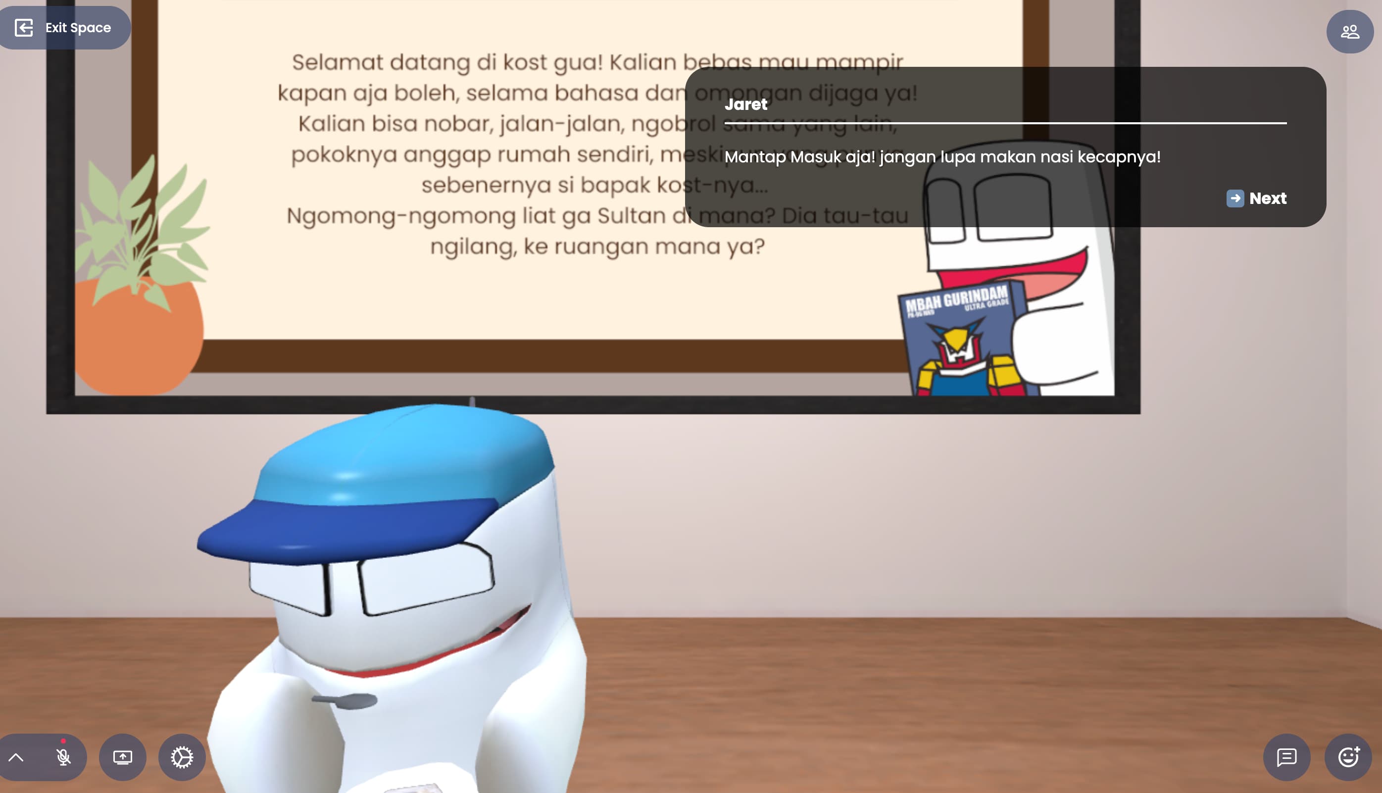 Chat with GHOSTY'S COMIC Jaret on Assemblr Spaces